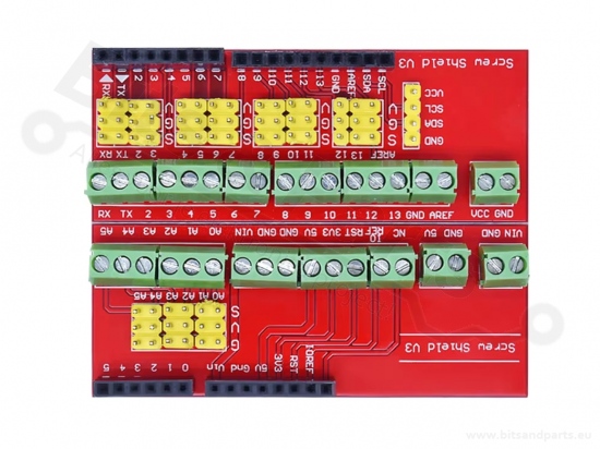 Schroefshield / Screw shield voor Arduino 2-delig